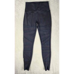 Lululemon Womens Wunder Under Leggings Size 6 Special‎ Edition Tech Mesh Black